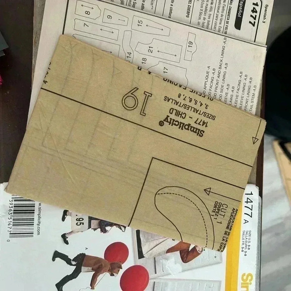 5/$25 Fox kid jacket size 3 sewing pattern simplicity 1477 - Picture 6 of 6